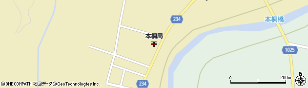 本桐郵便局 ＡＴＭ周辺の地図