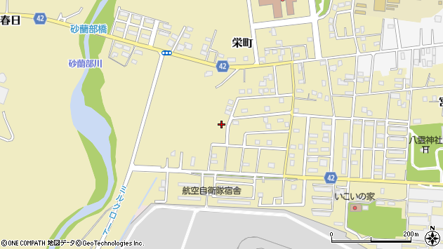 〒049-3117 北海道二海郡八雲町栄町の地図