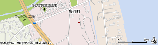 北海道八雲町（二海郡）豊河町周辺の地図