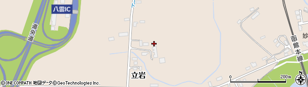 北海道二海郡八雲町立岩341周辺の地図