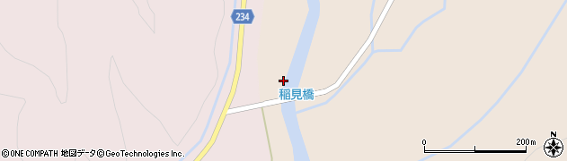 稲見橋周辺の地図