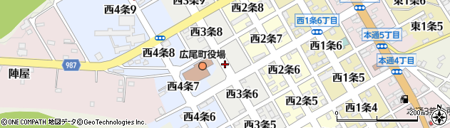 広尾役場前周辺の地図