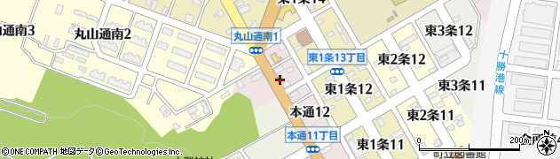 住友生命保険相互会社　釧路支社広尾支部周辺の地図