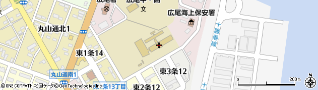 広尾町立広尾中学校周辺の地図
