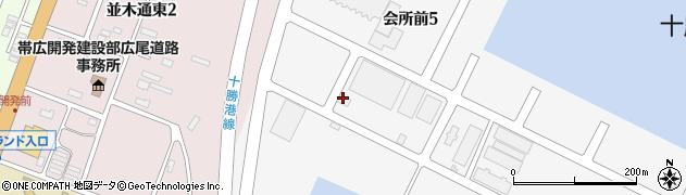 日本通運株式会社　十勝港支店周辺の地図