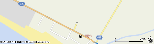 北海道日高郡新ひだか町東静内554周辺の地図
