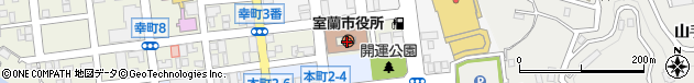 北海道室蘭市周辺の地図