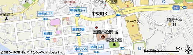 三菱電機ビルテクノサービス株式会社　室蘭出張所周辺の地図