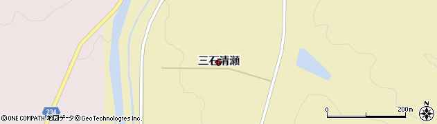 北海道新ひだか町（日高郡）三石清瀬周辺の地図