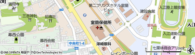 北海道銀行むろらん広域センタービル ＡＴＭ周辺の地図