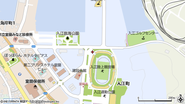 〒051-0023 北海道室蘭市入江町の地図