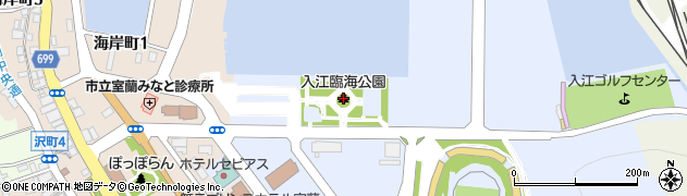 入江臨海公園周辺の地図