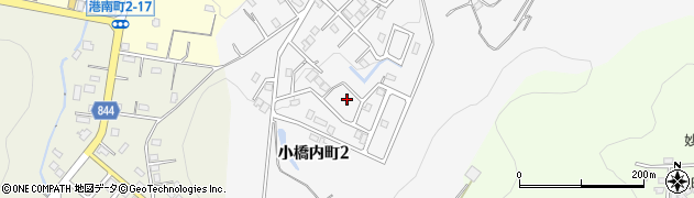 北海道室蘭市小橋内町周辺の地図