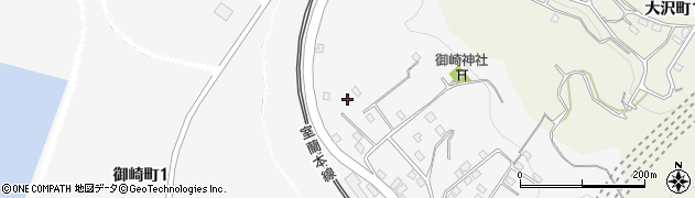 北海道室蘭市御崎町周辺の地図