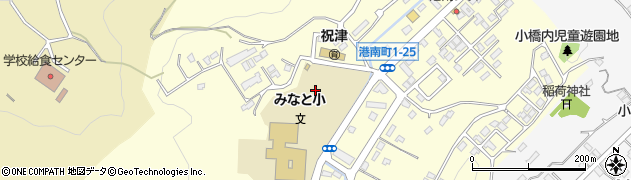 北海道室蘭市港南町周辺の地図