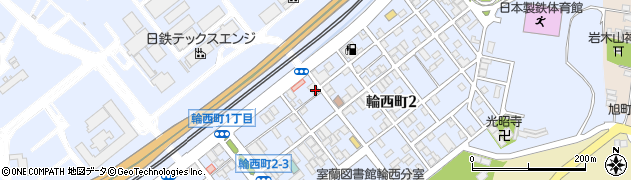 石田テンレイ株式会社　輪西仏壇店周辺の地図