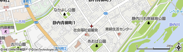 北海道新ひだか町（日高郡）静内青柳町周辺の地図