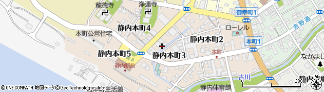 北海道新ひだか町（日高郡）静内本町周辺の地図