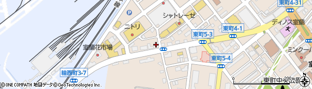 サッポロウエシマコーヒー株式会社　室蘭支店周辺の地図