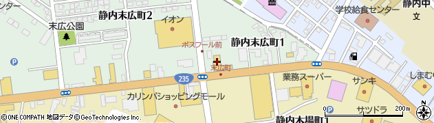 北海道日産静内店周辺の地図
