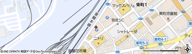じぇんとる麺 弥生店周辺の地図