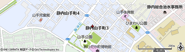 北海道新ひだか町（日高郡）静内山手町周辺の地図
