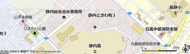 北海道新ひだか町（日高郡）静内ときわ町周辺の地図