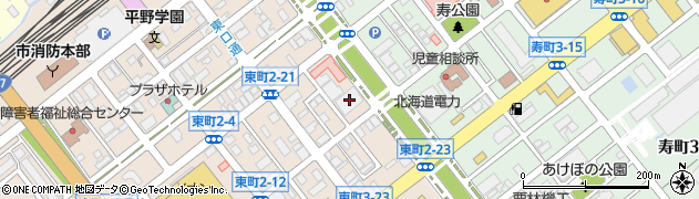 室蘭信用金庫東町支店周辺の地図