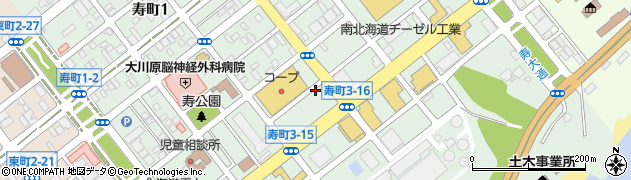 北海道室蘭市寿町周辺の地図