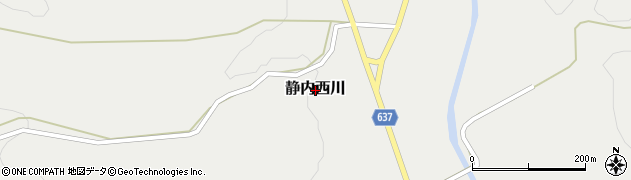 北海道新ひだか町（日高郡）静内西川周辺の地図