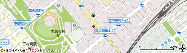 札幌海鮮丸　室蘭店周辺の地図