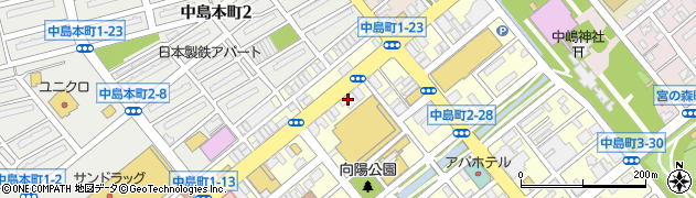 室蘭信用金庫中島支店周辺の地図