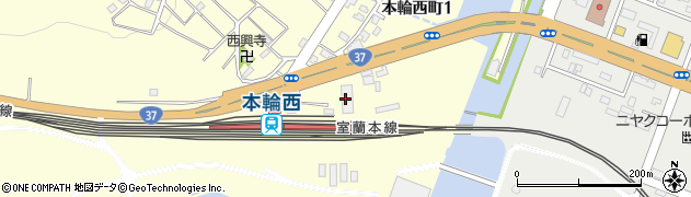 北海道運搬機株式会社　室蘭支店周辺の地図