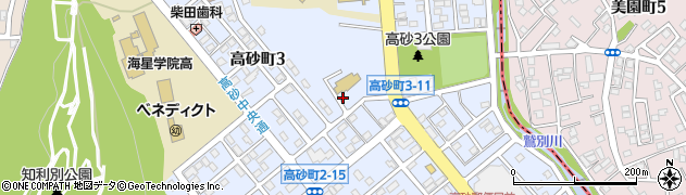 北海道室蘭市高砂町周辺の地図
