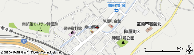 北海道室蘭市陣屋町周辺の地図
