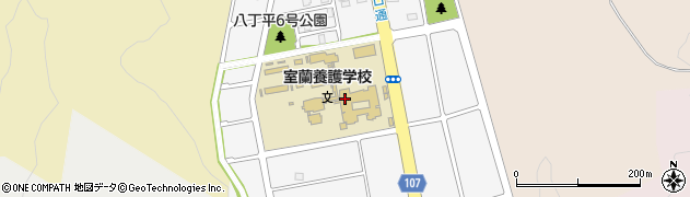 北海道室蘭養護学校周辺の地図