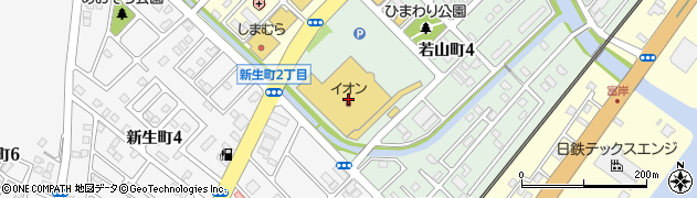 日本一　ポスフール登別店周辺の地図