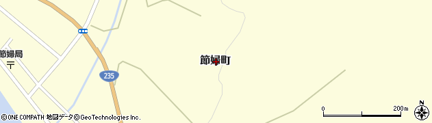 北海道新冠郡新冠町節婦町周辺の地図