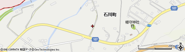 北海道室蘭市石川町周辺の地図
