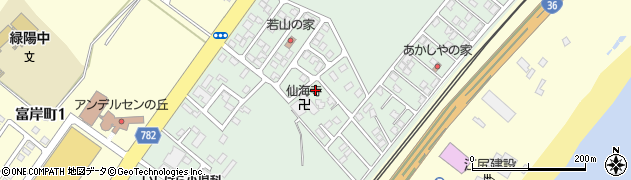 北海道登別市若山町周辺の地図