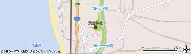 黄金神社周辺の地図