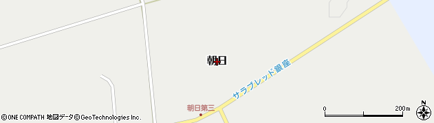 北海道新冠町（新冠郡）朝日周辺の地図