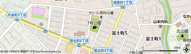 富士1号公園周辺の地図