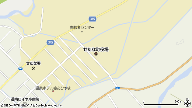 〒049-4500 北海道久遠郡せたな町（以下に掲載がない場合）の地図