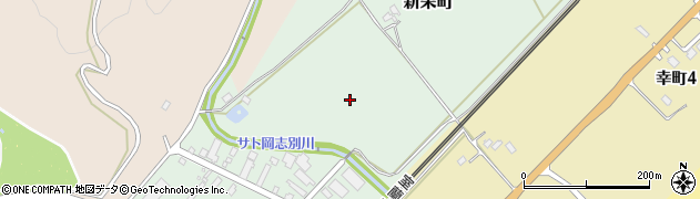 北海道登別市新栄町周辺の地図