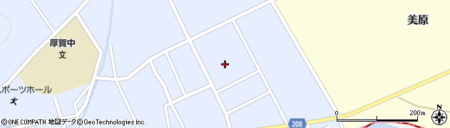 日高町役場　厚賀会館周辺の地図