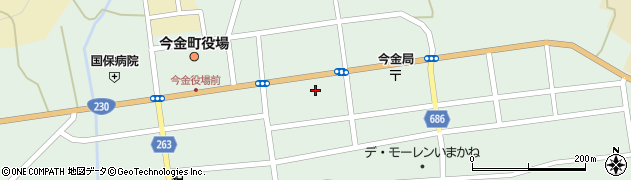 北海道銀行今金支店 ＡＴＭ周辺の地図