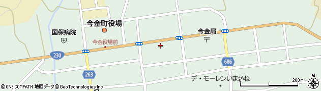 北海道瀬棚郡今金町昭和町周辺の地図