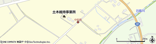 中萩原周辺の地図