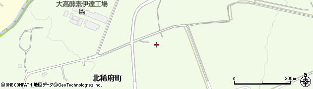 北海道伊達市北稀府町159周辺の地図
